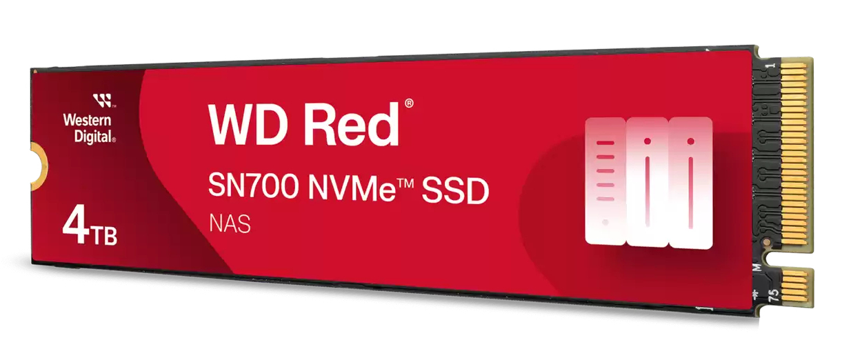 WD Red SN700 WDS400T1R0C - SSD - 4 TB - intern - M.2 2280 - PCIe 3.0 x4 (NVMe), Ansicht 2