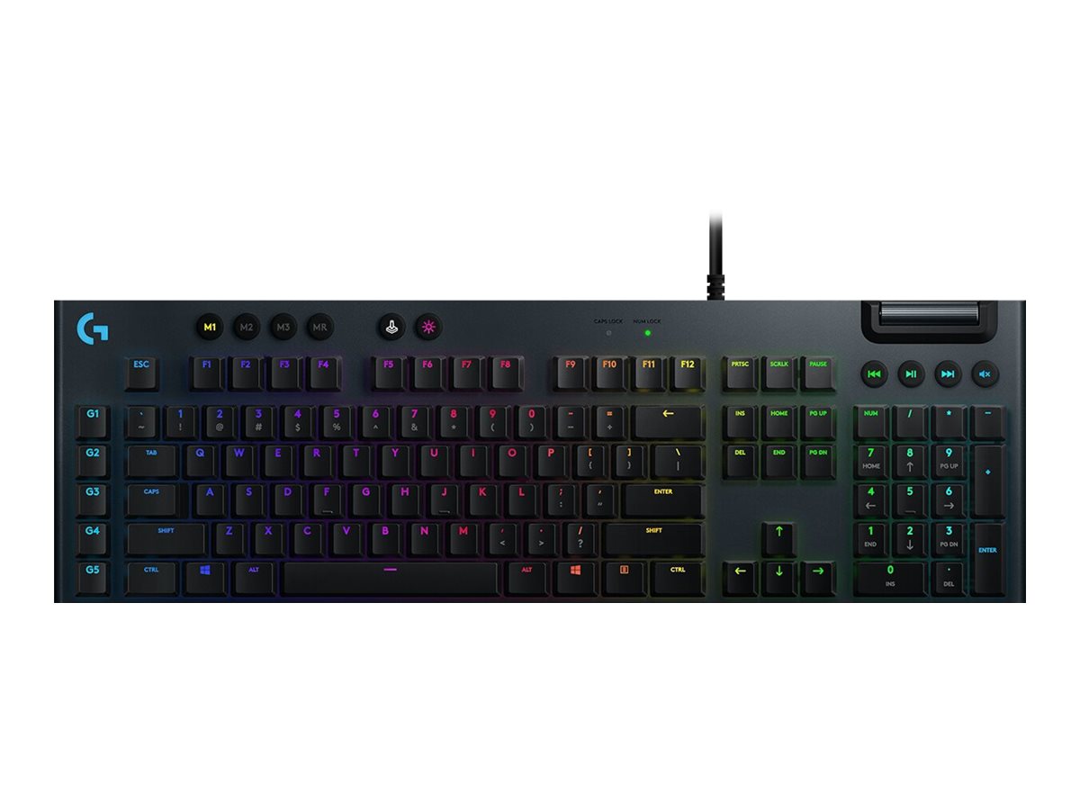 Logitech G G815 - Tastatur - Hintergrundbeleuchtung - USB - QWERTY - Nordisch (DänischFinnischNorwegischSchwedisch)