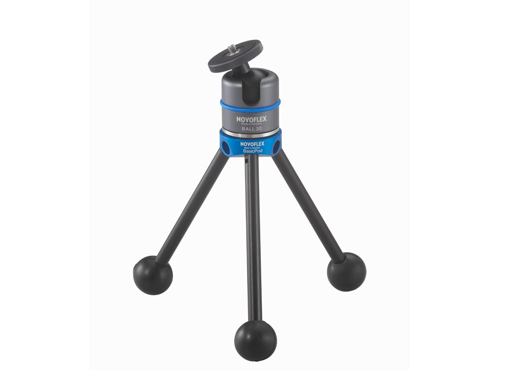 Novoflex BasicPod Mini - 3 Bein(e) - Schwarz - Blau - 14,5 cm - 52 g, Ansicht 4