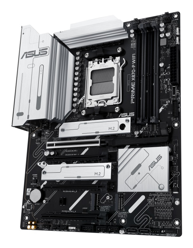 ASUS PRIME X870-P WIFI - Motherboard - ATX - Socket AM5 - AMD X870 Chipsatz - USB4, USB 3.2 Gen 2, USB-C 3.2 Gen2, Ansicht 4