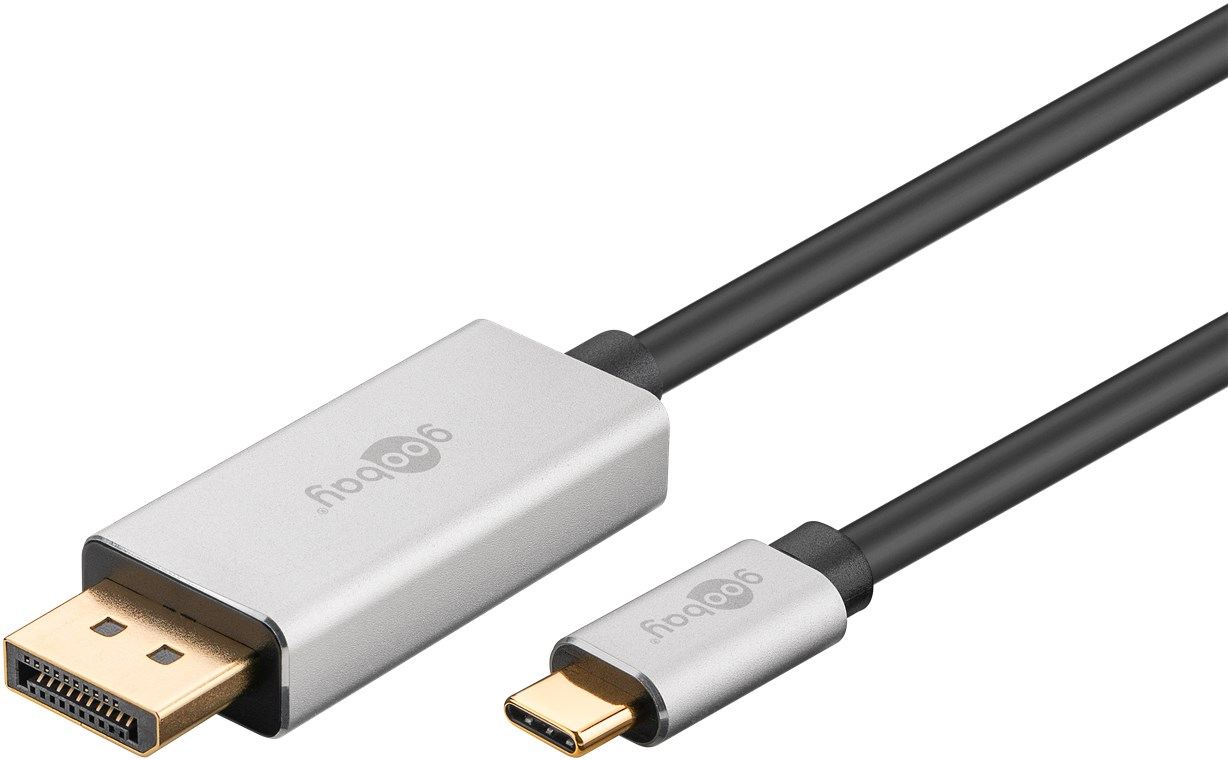 Goobay 60176 - 2 m - USB Typ-C - DisplayPort - Männlich - Männlich - Gerade, Ansicht 2