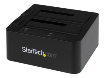 StarTech.com Dual-Bay USB 3.0 eSATA to SATA Hard Drive Docking Station USB Hard Drive Dock External 2.53.5 SATA IIIIII SSDHDD Docking Station Hot-Swap Hard Drive Bays - Top-Loading - Speicher-Controller - 2.5 3.5 (6.4 cm 8.9 cm)