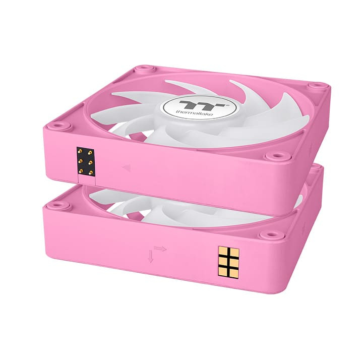 Thermaltake 140mm CT140 EX ARGB Sync PC Cooling Fan Pink 3 Pack - Gehäuse-Lüfter - 500 rpm, Ansicht 2