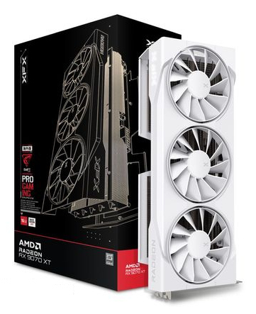 XFX VGA 16GB RADEON RX9070XT SWIFT WHITE OC Gaming 3xDP/1xHDMI SWIFT AMD Radeon RX 9070XT WHITE OC Gaming Edition, Ansicht 4