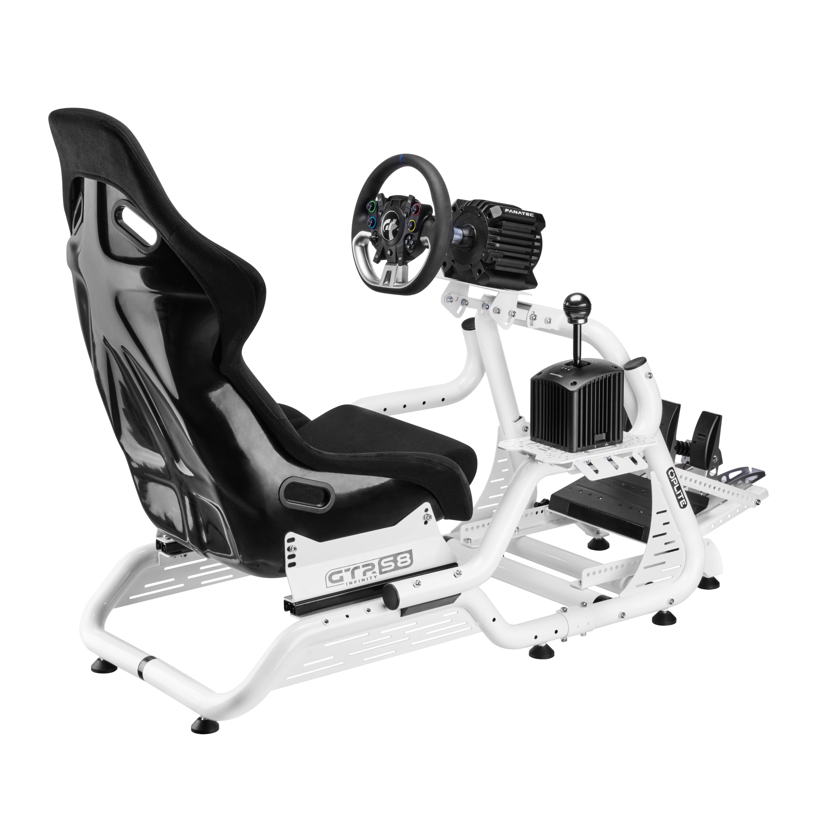 Oplite Halter für Simracing & Flightsim Zubehör white retail, Ansicht 3