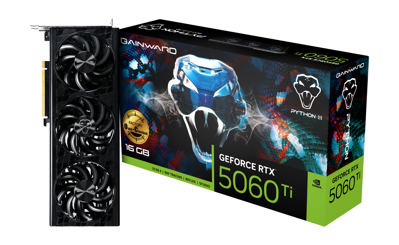 Gainward GeForce RTX 5060 Ti Python III OC - Grafikkarten, Ansicht 4
