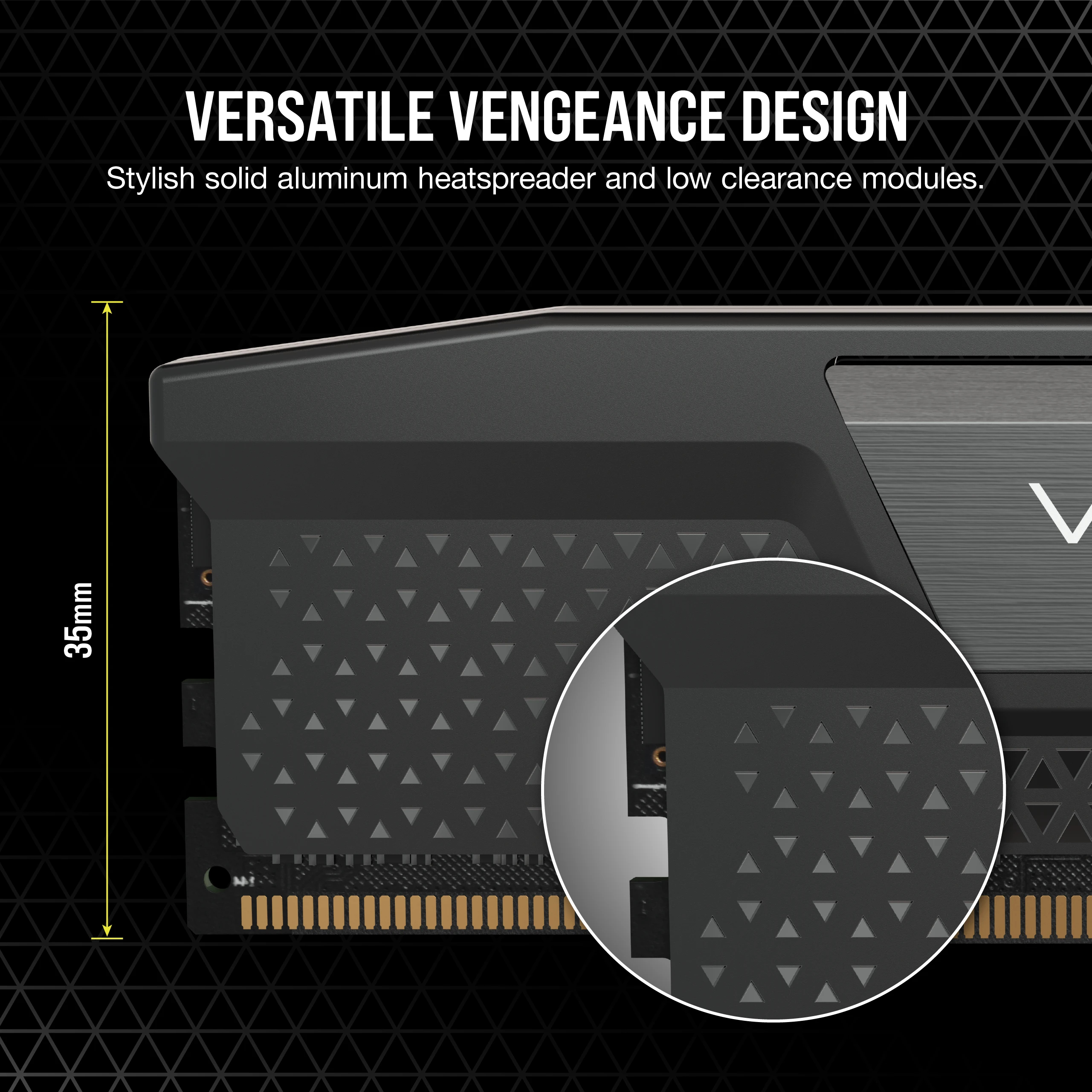 Corsair DDR5 48GB PC 7000 CL36 CORSAIR KIT (2x24GB) VENGEANCE Black retail - 48 GB - DDR5, Ansicht 2