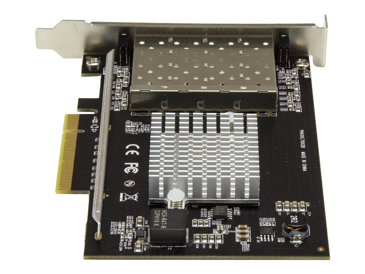 StarTech.com Quad Port 10G SFP+ Netzwerkkarte - Intel XL710 Open SFP+ Converged Adapter - PCIe 10 Gigabit Ethernet Server NIC - 10GbE LWL LAN Karte - Dell PowerEdge HPE ProLiant (PEX10GSFP4I)
