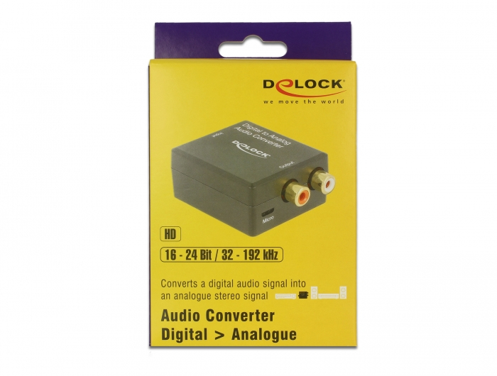 Delock Digital-Analog-Audiowandler - Schwarz, Ansicht 4