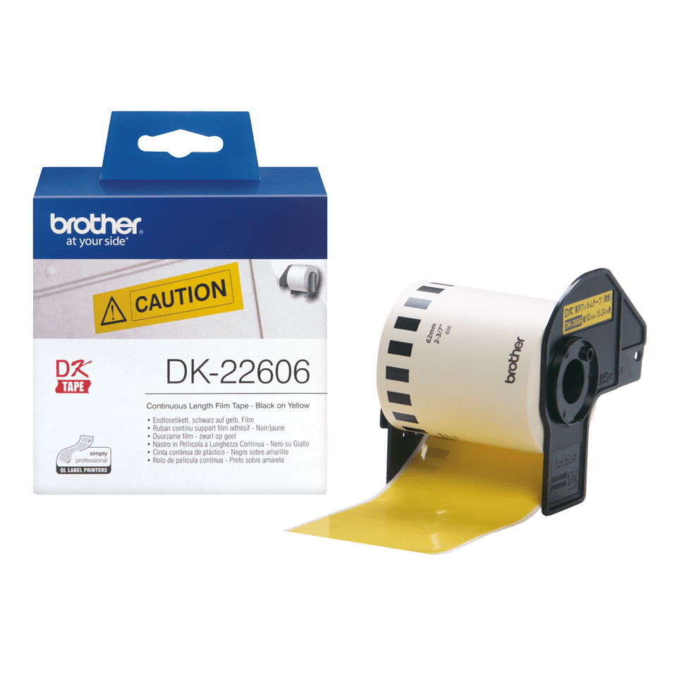 Brother DK-22606 - Gelb - Rolle (6,2 cm x 15,2 m) Folie / Film, Ansicht 2