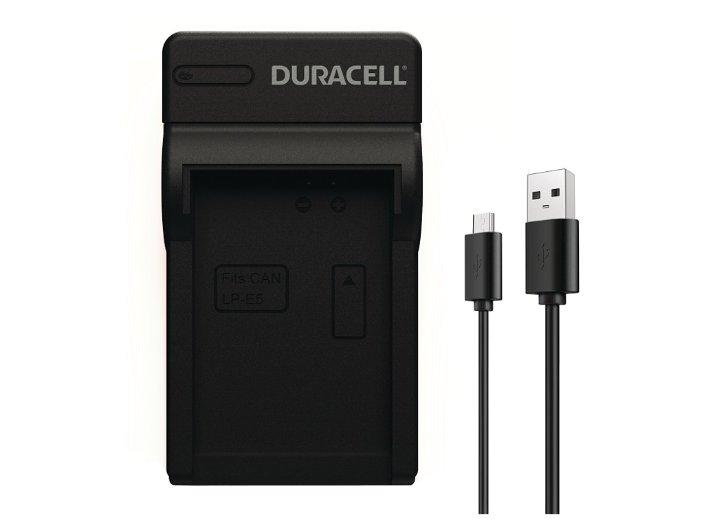Duracell DRC5906 - USB - Indoor Batterieladegerät - Canon LP-E5 - Schwarz - 5 V - 5 V, Ansicht 2