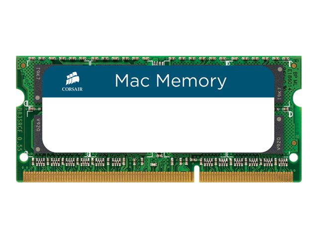 Corsair Mac Memory - DDR3L - Kit - 16 GB: 2 x 8 GB - SO DIMM 204-PIN - 1600 MHz / PC3-12800 - CL11 - 1.35 V - ungepuffer