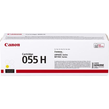 Canon 055 H - Hohe Ergiebigkeit - Gelb - original, Ansicht 2