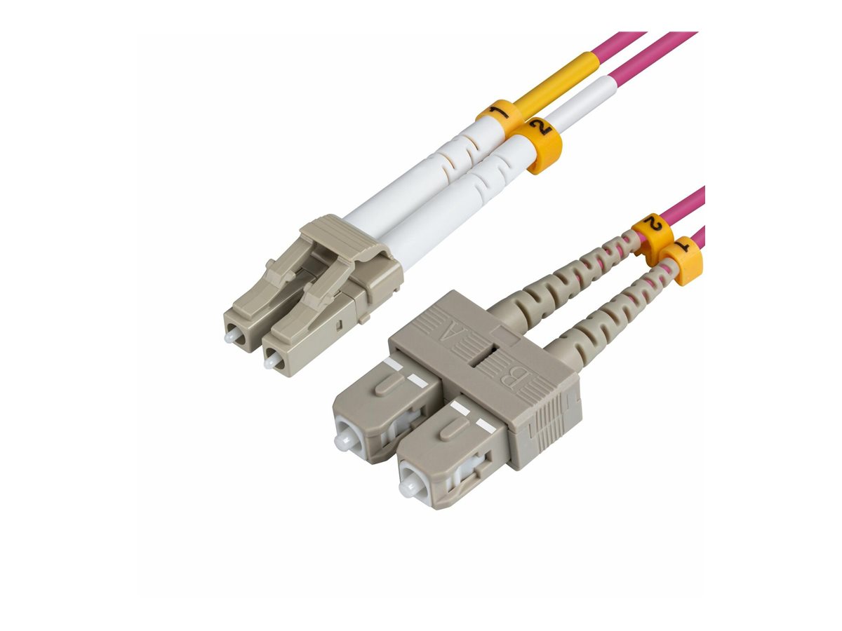 MicroConnect 5m LC/PC-SC/PC 5m LC/PC SC/PC Violett Glasfaserkabel, Ansicht 2