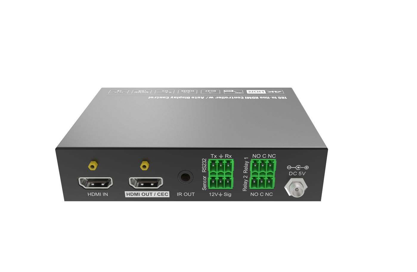 VivoLink VLHDMICTL1-MME - Schwarz - Metall - USB Typ-A - RS-232 - 110 - 230 V - Extern, Ansicht 2