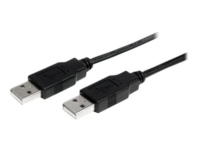 StarTech.com 1m USB 2.0 A auf A Kabel - USB Anschlusskabel SteckerStecker - Schwarz - USB-Kabel - USB (M)
