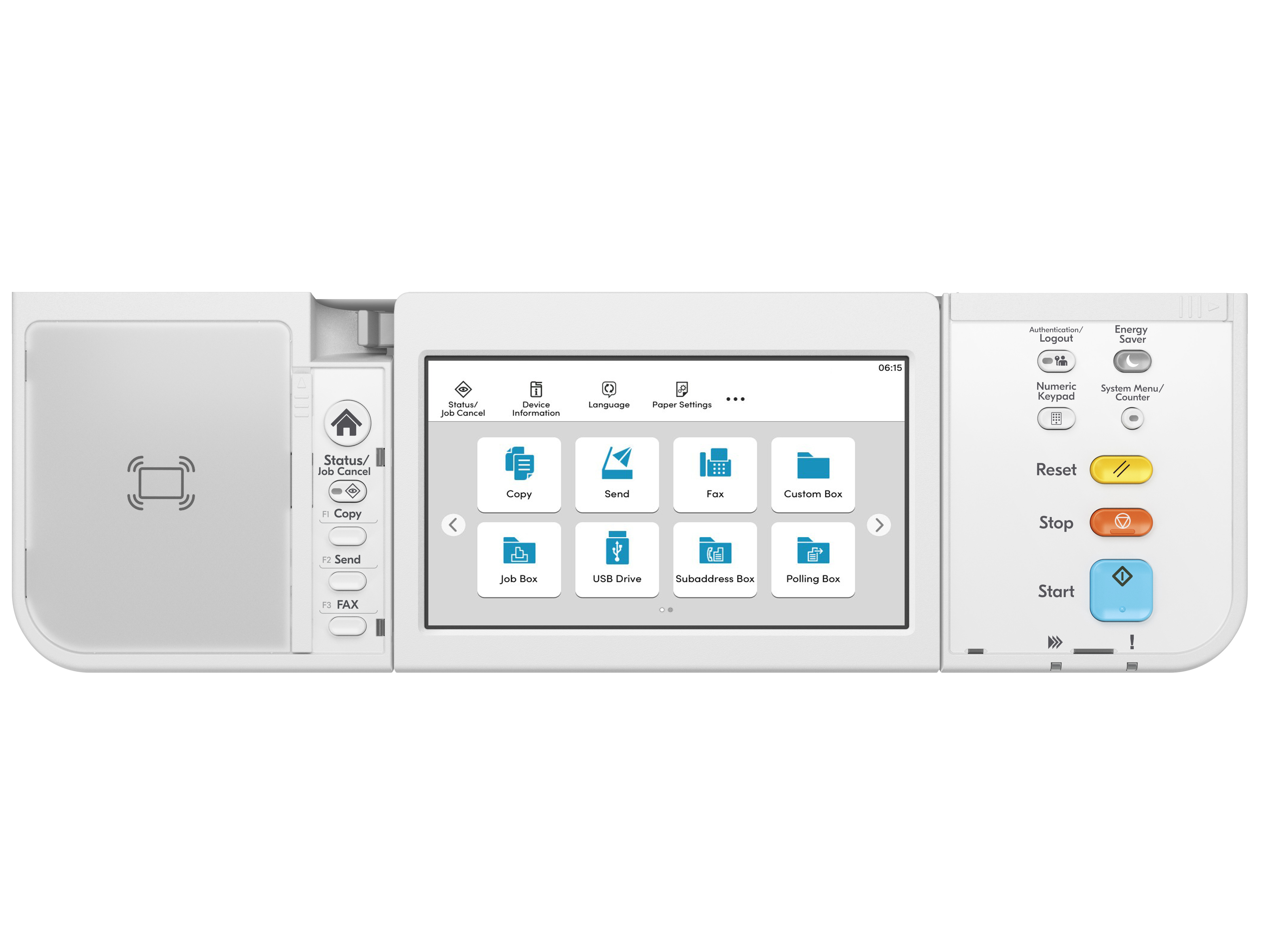 Kyocera ECOSYS MA6000ifx 220-240V50/60HZ - Laser - Monodruck - 1200 x 1200 DPI - A4 - Direktdruck - Schwarz - Weiß, Ansicht 3