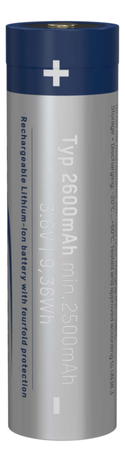 Ansmann 1307-0002 - Wiederaufladbarer Akku - Lithium-Ion (Li-Ion) - 3,6 V - 2600 mAh - 9,36 Wh - Silber, Ansicht 4