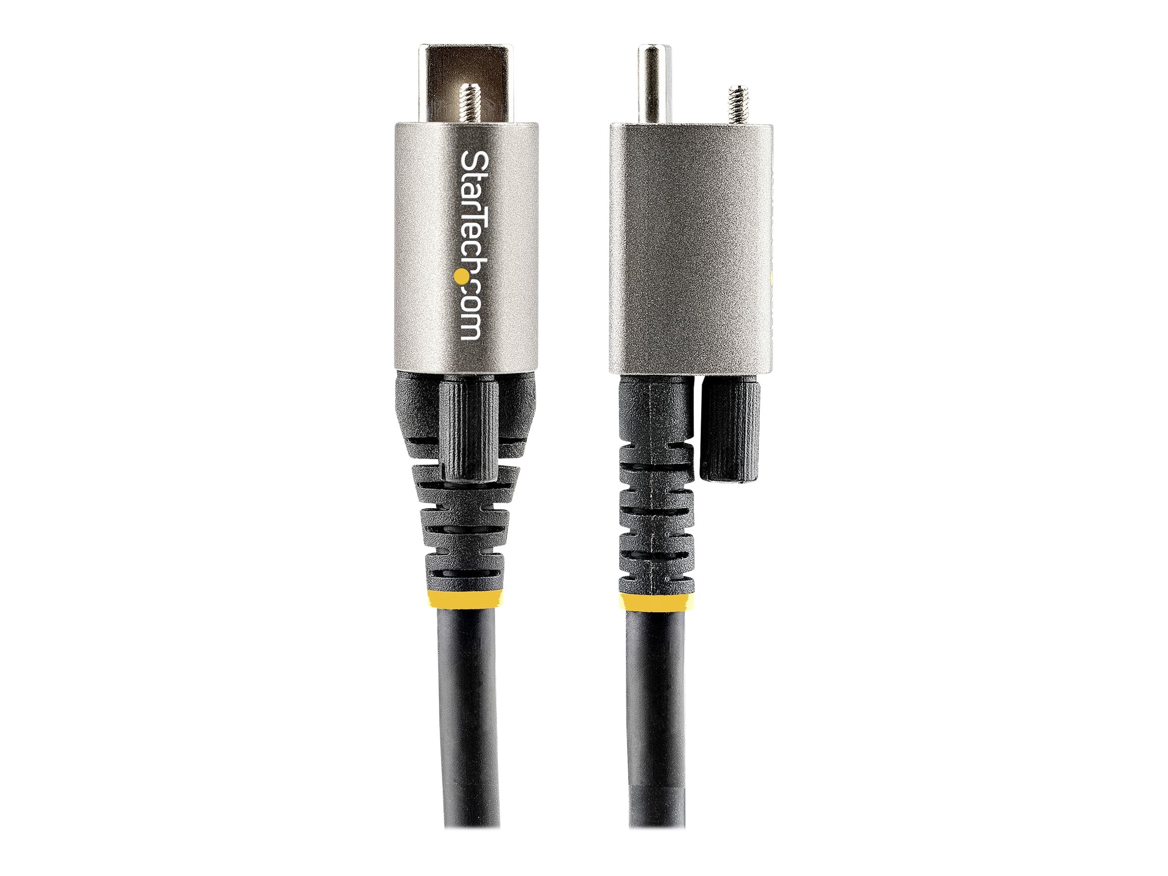 StarTech.com 50cm USB-C Kabel mit Oberseite Schraubensicherung 10Gbit/s - USB 3.1/3.2 Gen 2 Typ-C Kabel - 100W (5A) Power Delivery, DP-Alt-Mode, USB-C-Kabel zum Laden/Synchronisieren (USB31CCTLKV50CM) - USB-Kabel - 24 pin USB-C (M) gerade/verriegelnd...