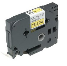 Brother Schwarz, Gelb - Rolle (1,2 cm) 1 Kassette(n) laminiertes Band, Ansicht 2