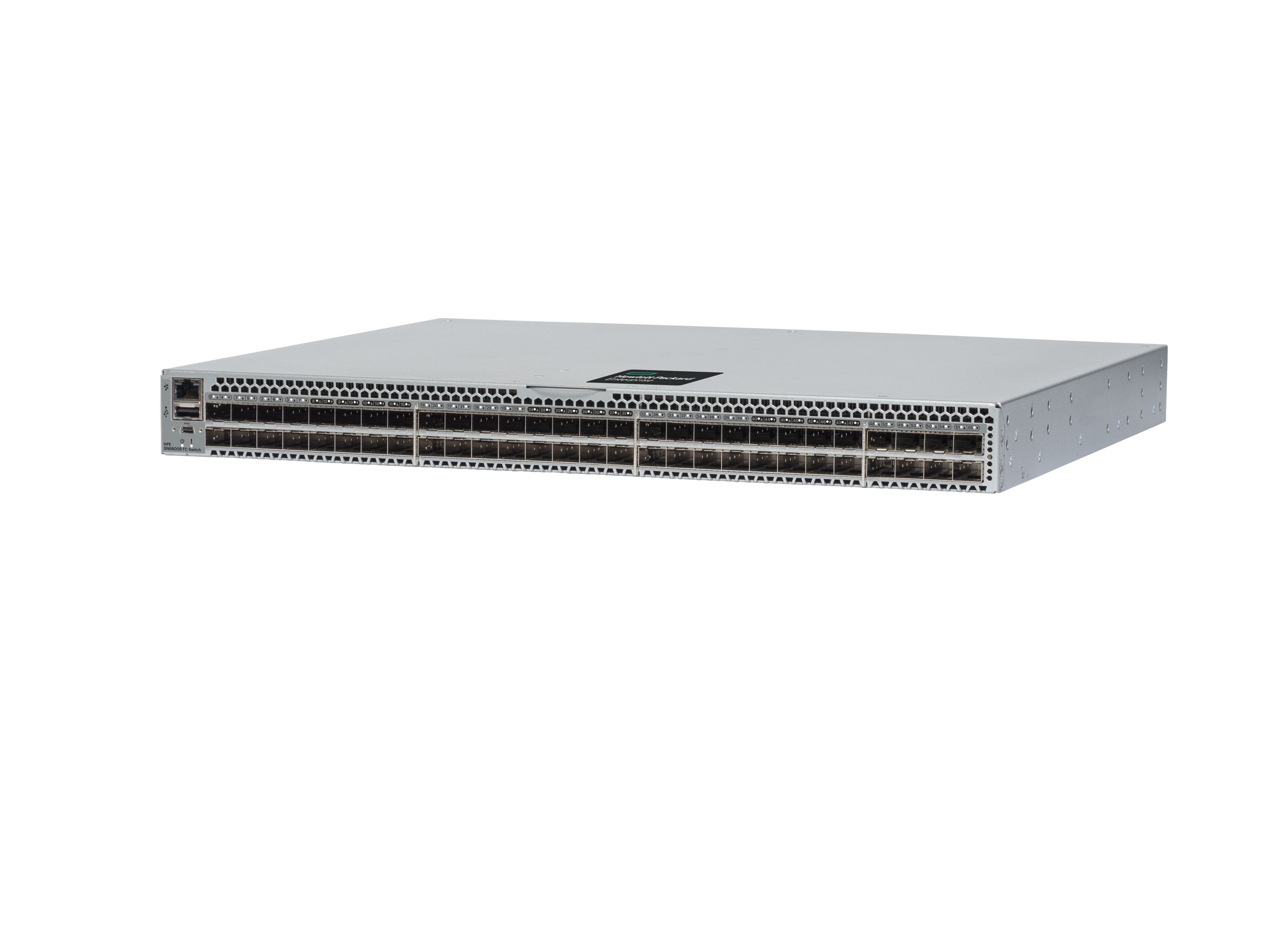 HPE SN6800B 128Gb 56/24 24-port 128Gb Short Wave SFP112 Non Port Side Intake Fibre Channel