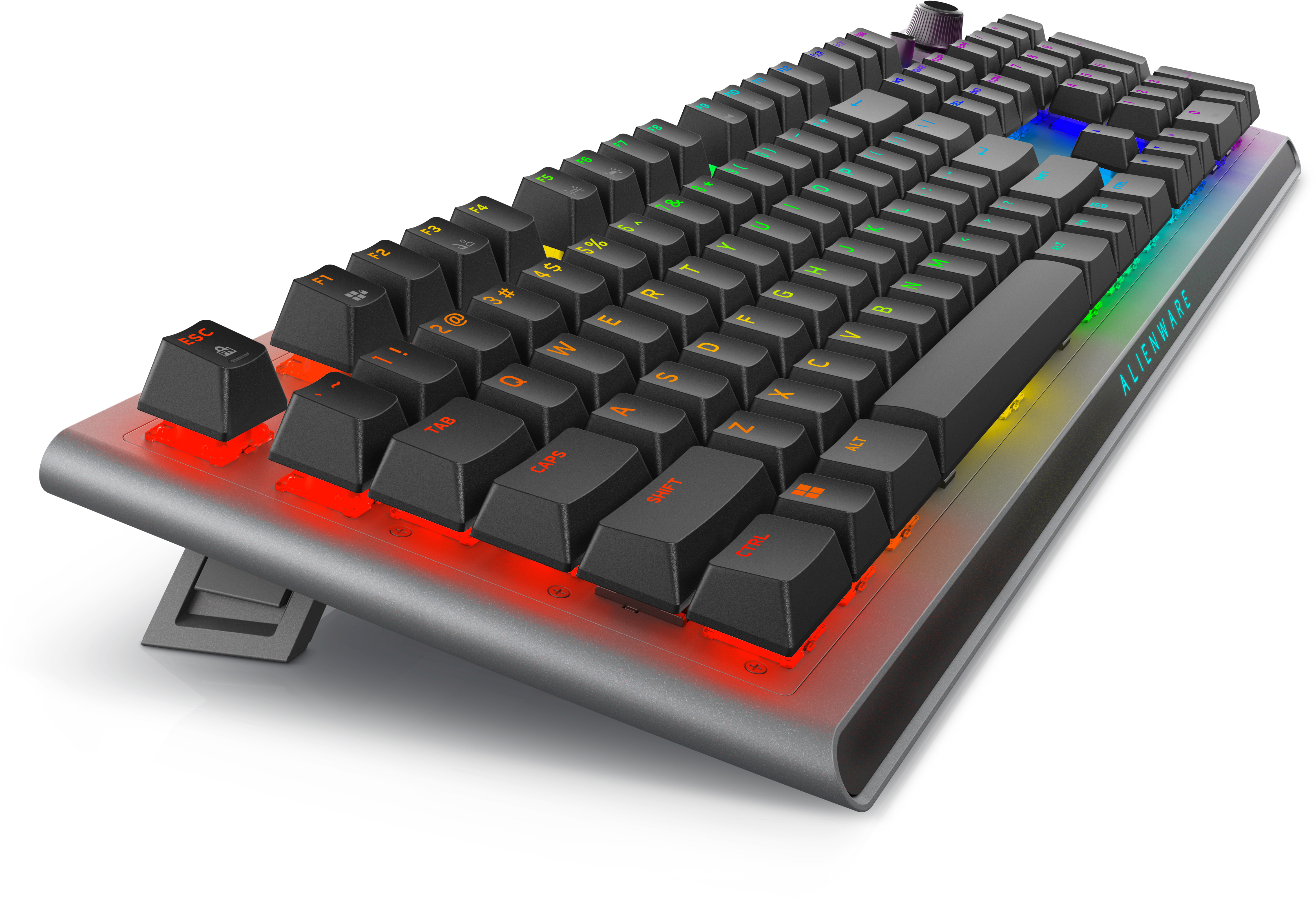Alienware Tri-Mode AW920K - Tastatur - AlienFX Per-Key RGB / 16,8 Millionen Farben - TL: US, QWERTY, Ansicht 2