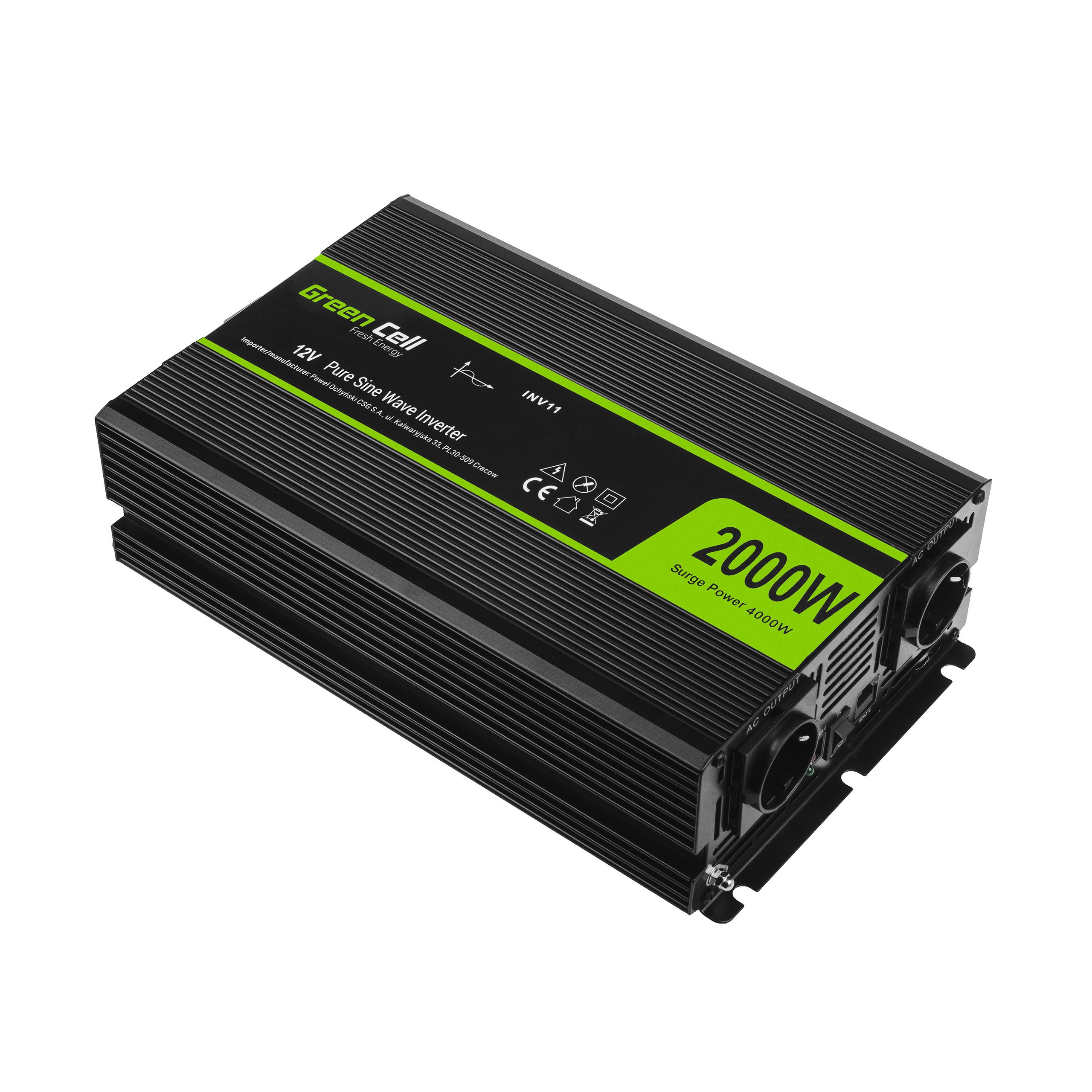 Green Cell INV11 - Universal - Auto - 12 V - 12 W - DC-to-AC, Ansicht 2