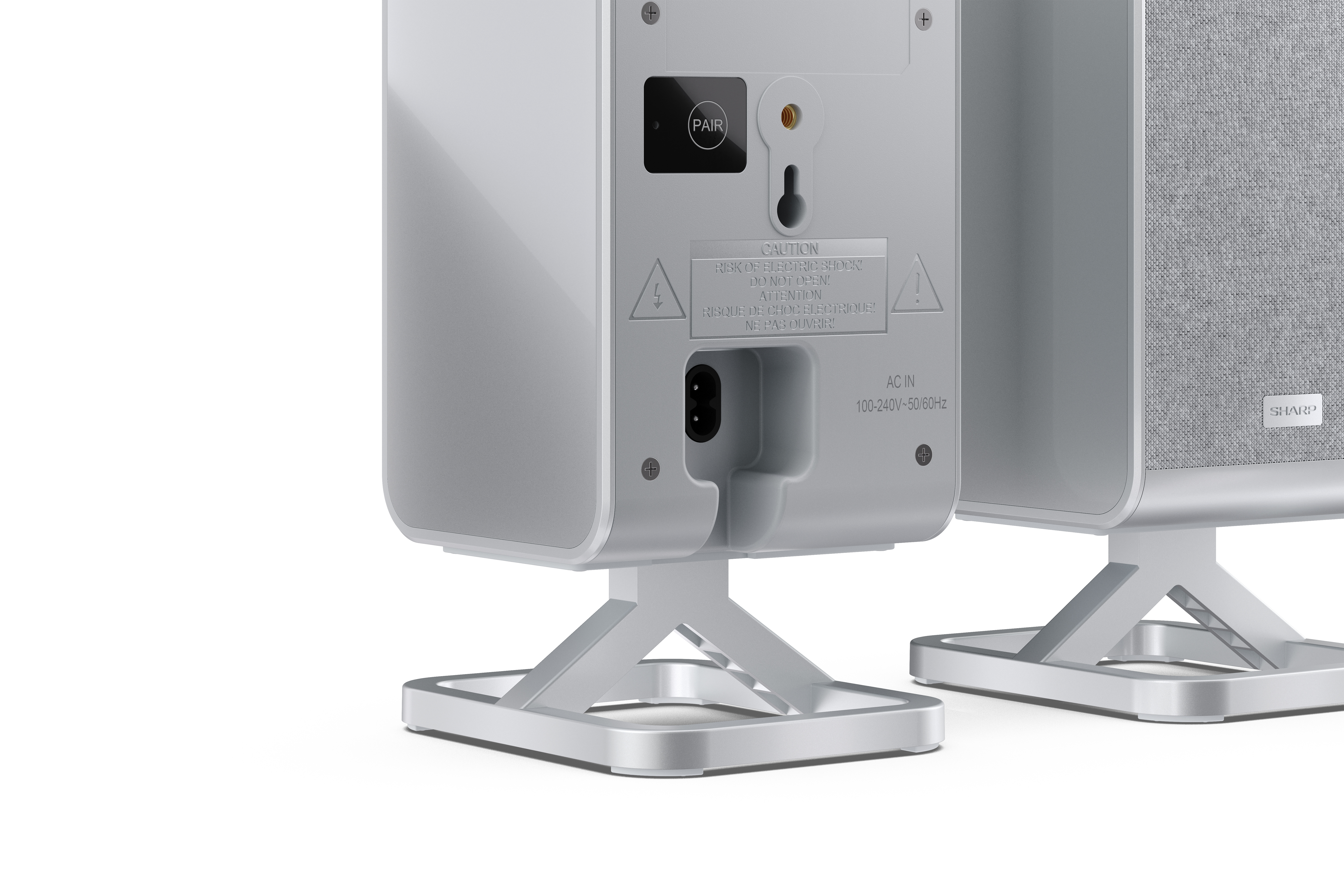 Sharp HT-SPR52021 kabell. Surround-Lautsprecher silber - Audio, Ansicht 2