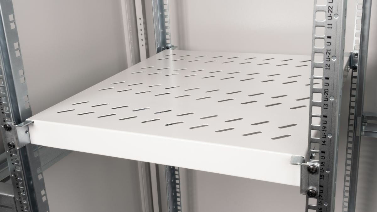 Equip Fachboden variabel 19 für Serverschränke 1U 50cm gr - Zubehör Stromversorgung - 0,5 m, Ansicht 3