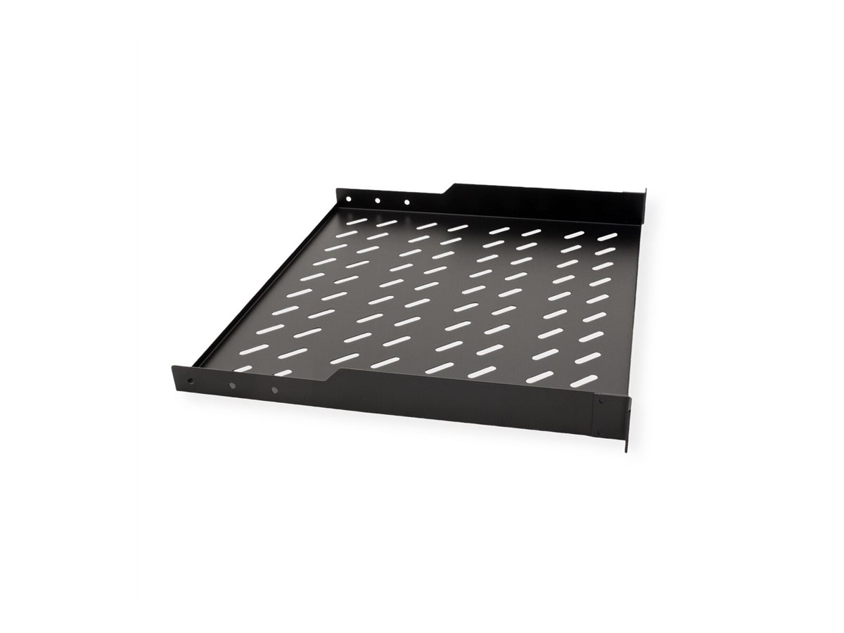ROLINE 19 Zoll Fachboden 1 HE 400 T 15kg Tragkraft schwarz, Ansicht 3