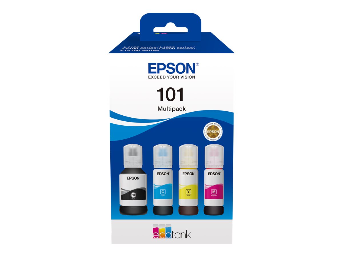 Epson 101 Multipack - 4er-Pack - Schwarz, Gelb, Cyan, Magenta (C13T03V64A)