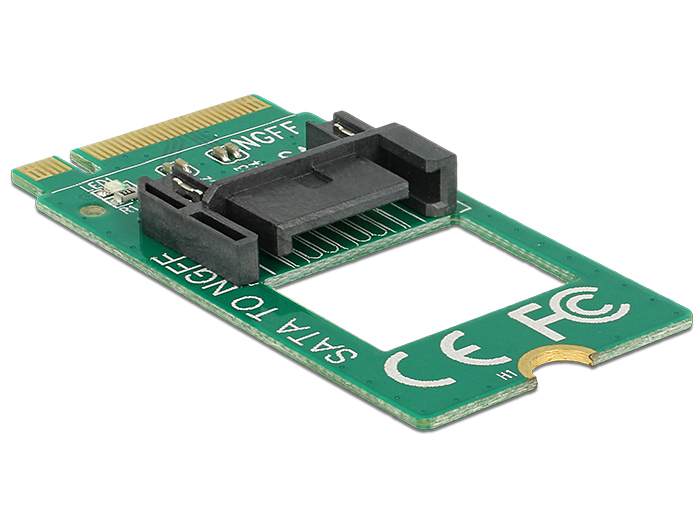 Delock Adapter M.2 Key B male > SATA 7 pin - Schnittstellenadapter, Ansicht 2