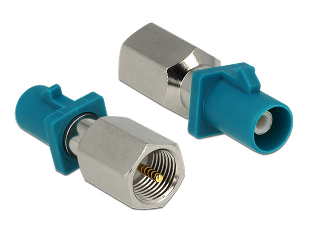 Delock RF-Adapter - FME männlich zu FAKRA Z-Anschluss männlich, Ansicht 2