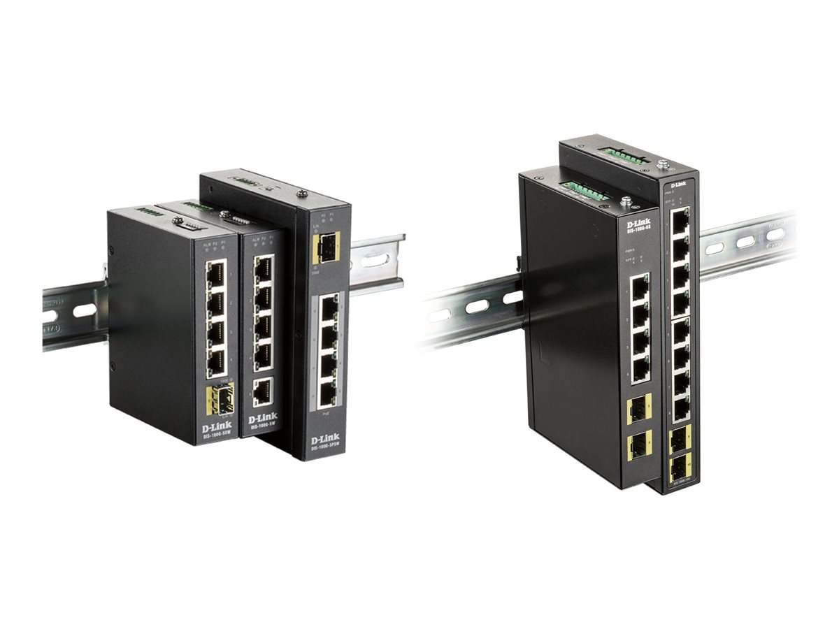 D-Link DIS 100G-6S - Switch - unmanaged - 4 x
