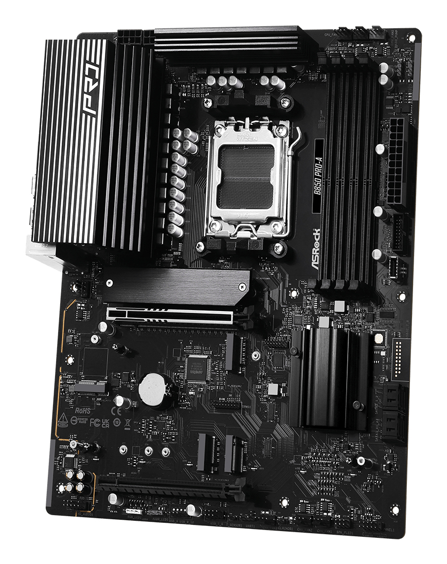 ASRock B850 Pro-A - Motherboard - ATX - Socket AM5 - AMD B850 Chipsatz - Onboard-Grafik (CPU erforderlich), Ansicht 4