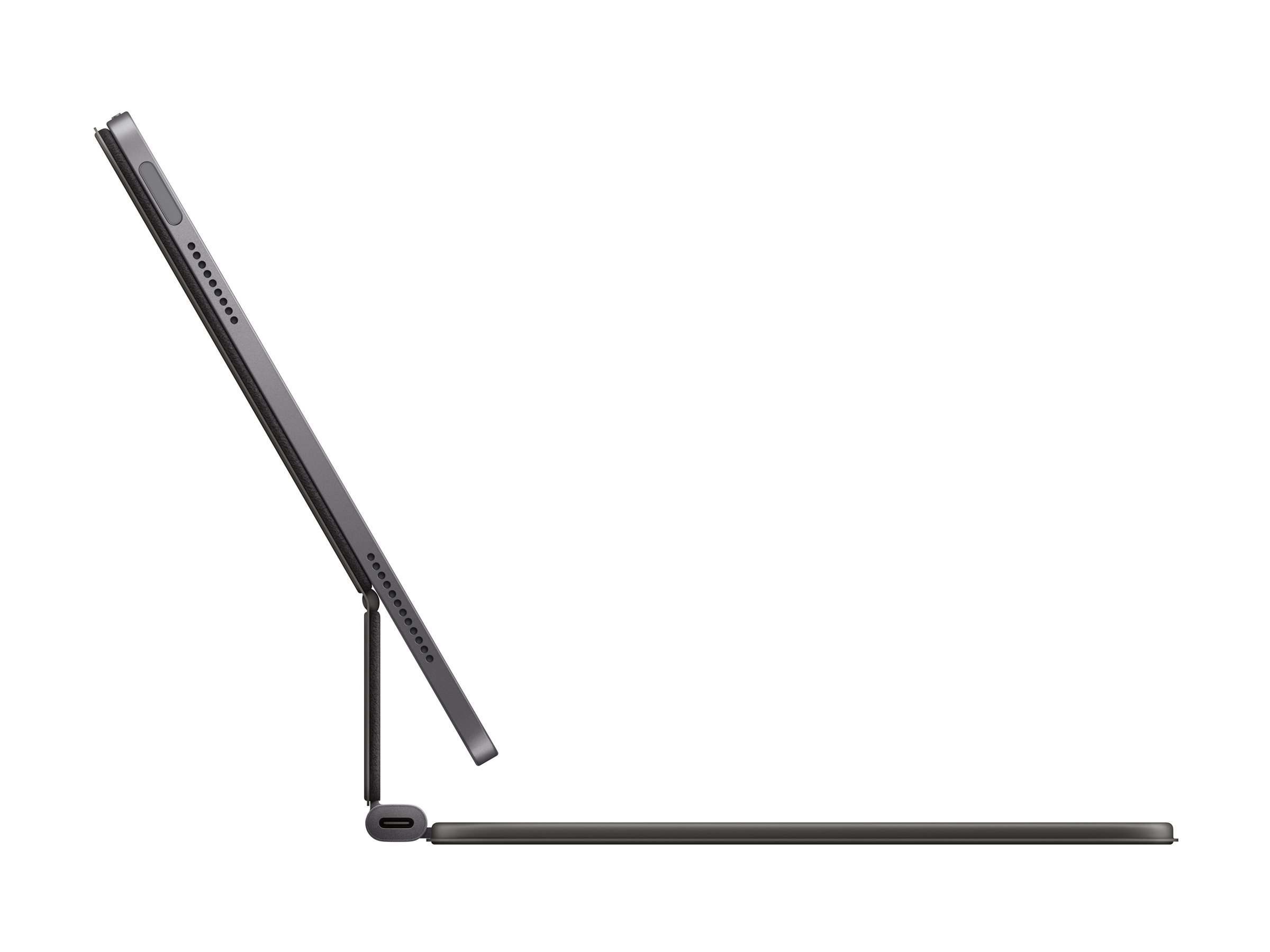 Apple Magic Keyboard - Tastatur und Foliohülle - mit Trackpad - Apple Smart connector - Schwarz - TL: UK, QWERTY, Ansicht 3