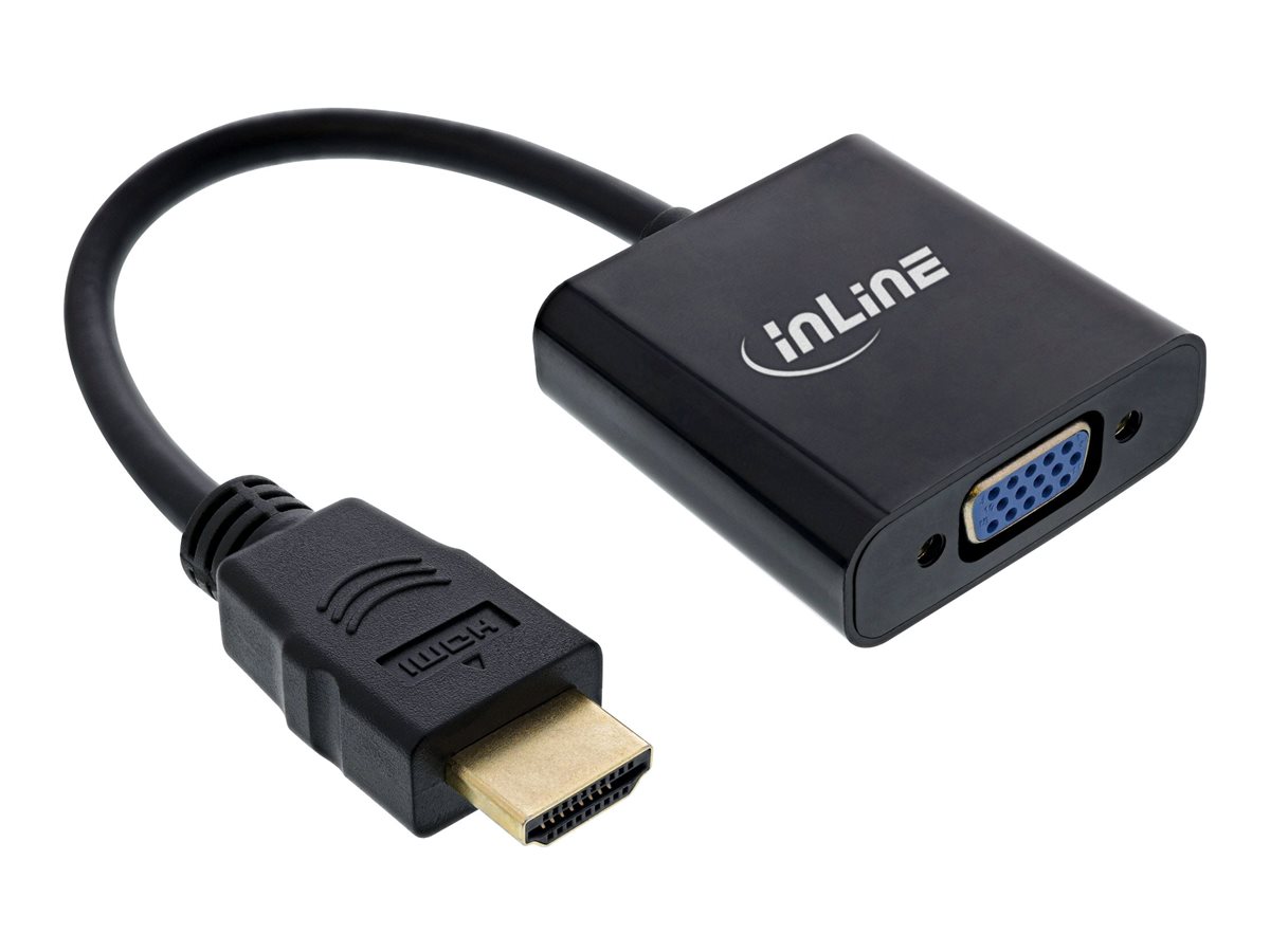 InLine Konverter Kabel HDMI zu VGA - mit Audio