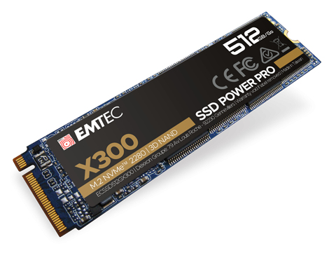 EMTEC Power Pro X300 - SSD - 512 GB - intern - M.2 2280 - PCIe 3.0 x4 (NVMe), Ansicht 4