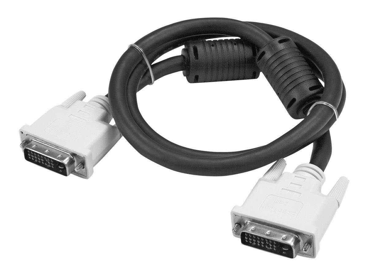 StarTech.com StarTech DVI-D Dual Link Kabel 3m (Stecker/Stecker) - DVI 24+1 Pin Monitorkabel Dual Link - DVI Anschlusskabel mit Ferritkernen - DVI-Kabel - Dual Link - DVI-D (M)