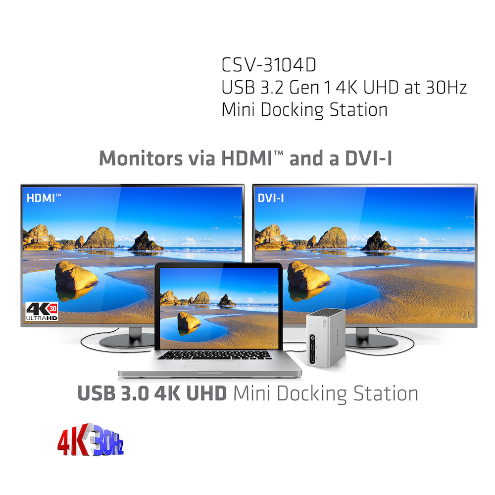 Club 3D SenseVision USB 3.0 4K Mini Docking Station, Ansicht 4