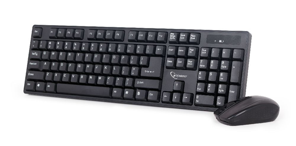 Gembird KBS-W-01 - Tastatur-und-Maus-Set - kabellos - TL: US, QWERTY, Ansicht 2