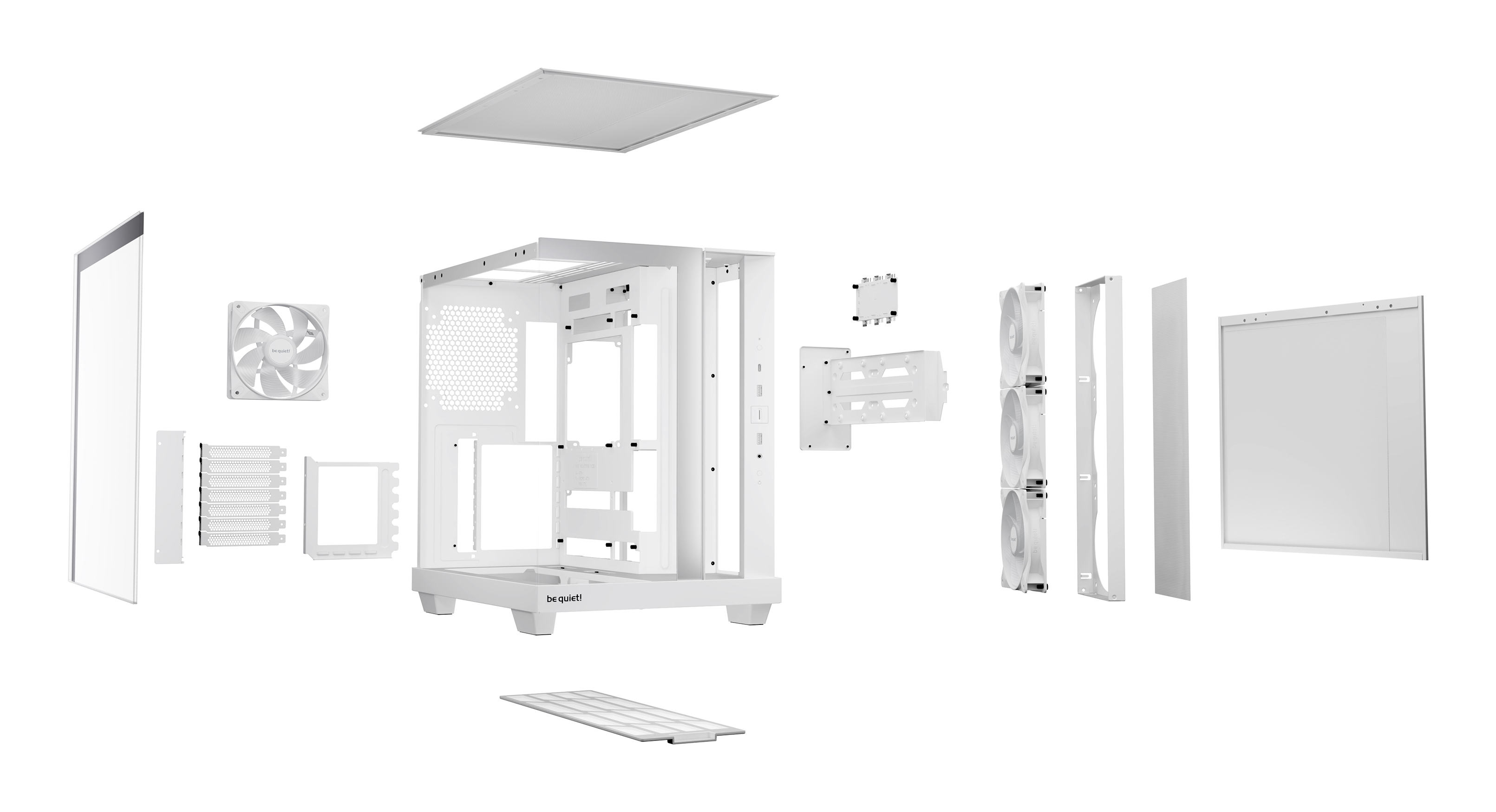 Be Quiet! Geh Light Base 500 LX White - Midi/Minitower - ATX, Ansicht 4