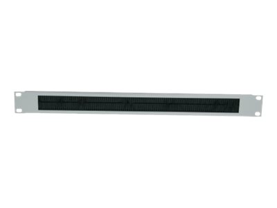 Intellinet 19 Kabeldurchführung 2 HE mit Bürstenleiste grau - Rack-Blende mit Bürste für Kabeldurchführung - Grau RAL 7035 - 2U - 48.3 cm (19)