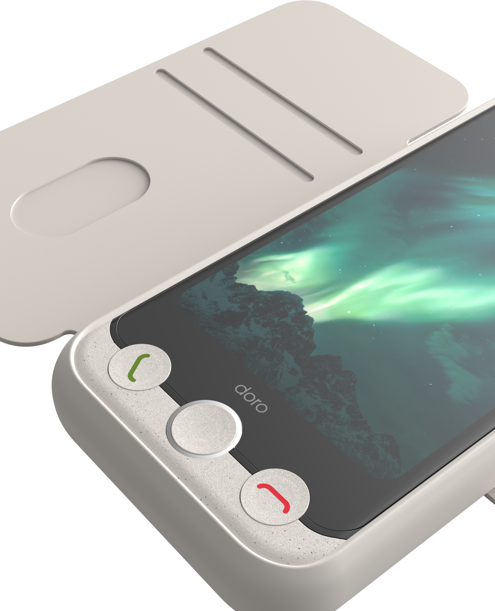 Doro Aurora A10 Wallet Case - bone, Ansicht 2