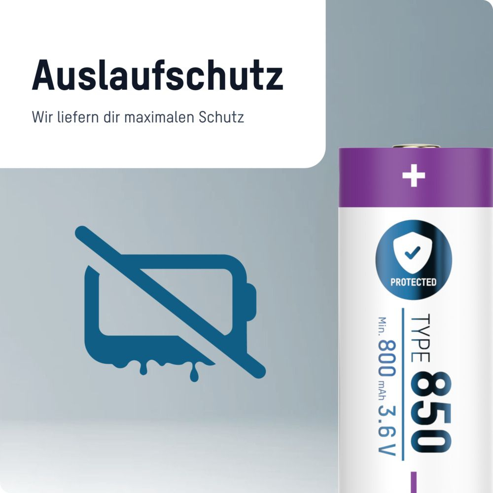 Ansmann 16340 Li-Ion Akku 850mAh 3.6V Standard-Version 1300-0017 - Akku - CR 123A/CR 17345, Ansicht 2