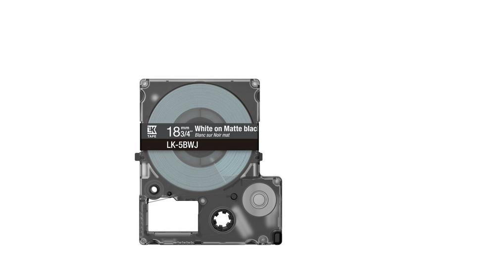 Epson LabelWorks LK-5BWJ - Weiß auf Mattschwarz - Rolle (1,8 cm x 8 m), Ansicht 3