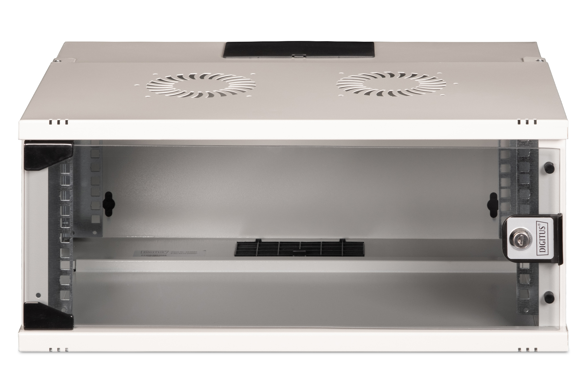 DIGITUS Wandgehäuse SOHO PRO - 483 mm (19) - 540x400 mm (BxT), Ansicht 3