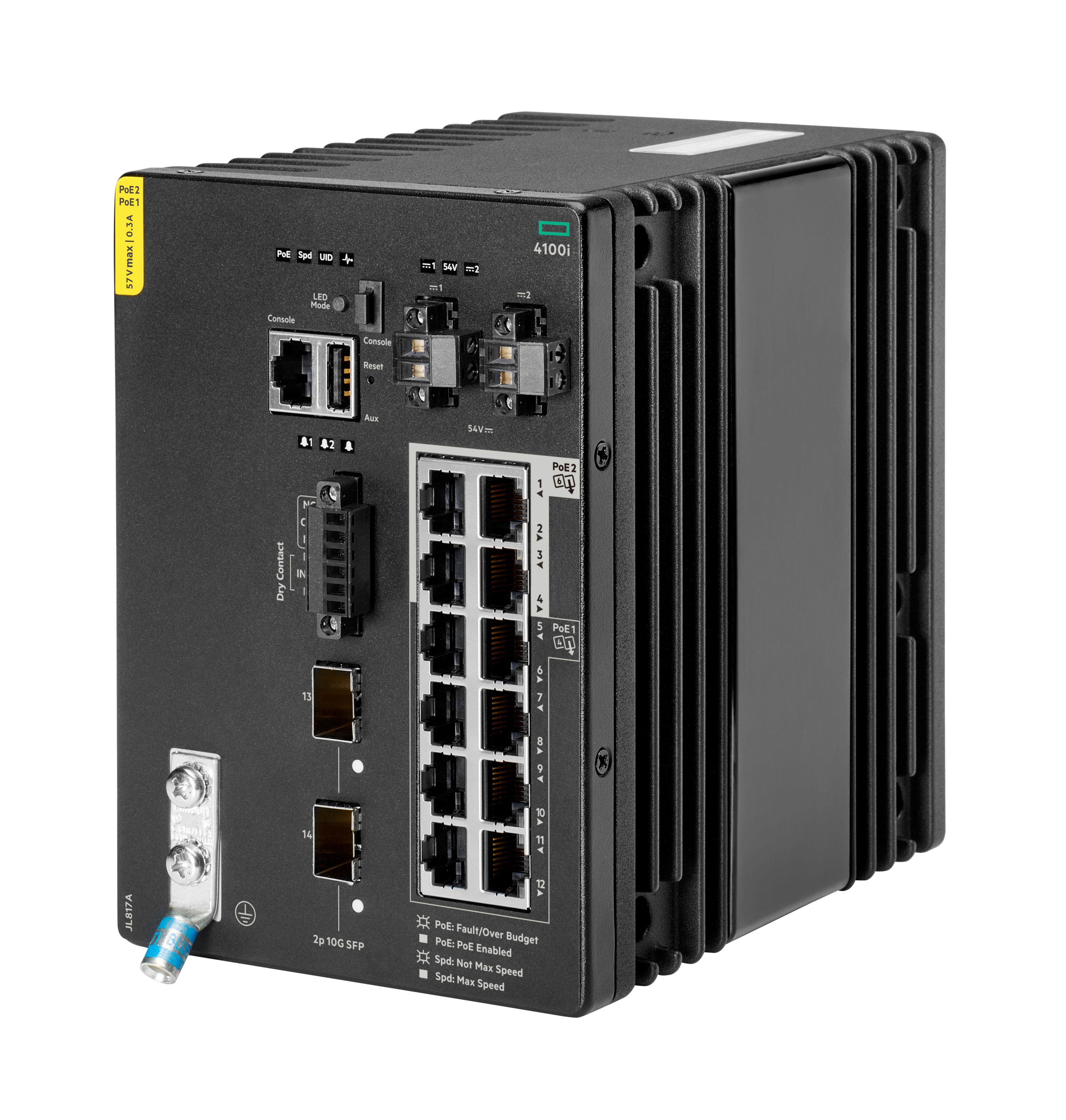HPE Aruba 4100i - Switch - 8 x 10/100/1000 (PoE Class 4), Ansicht 2