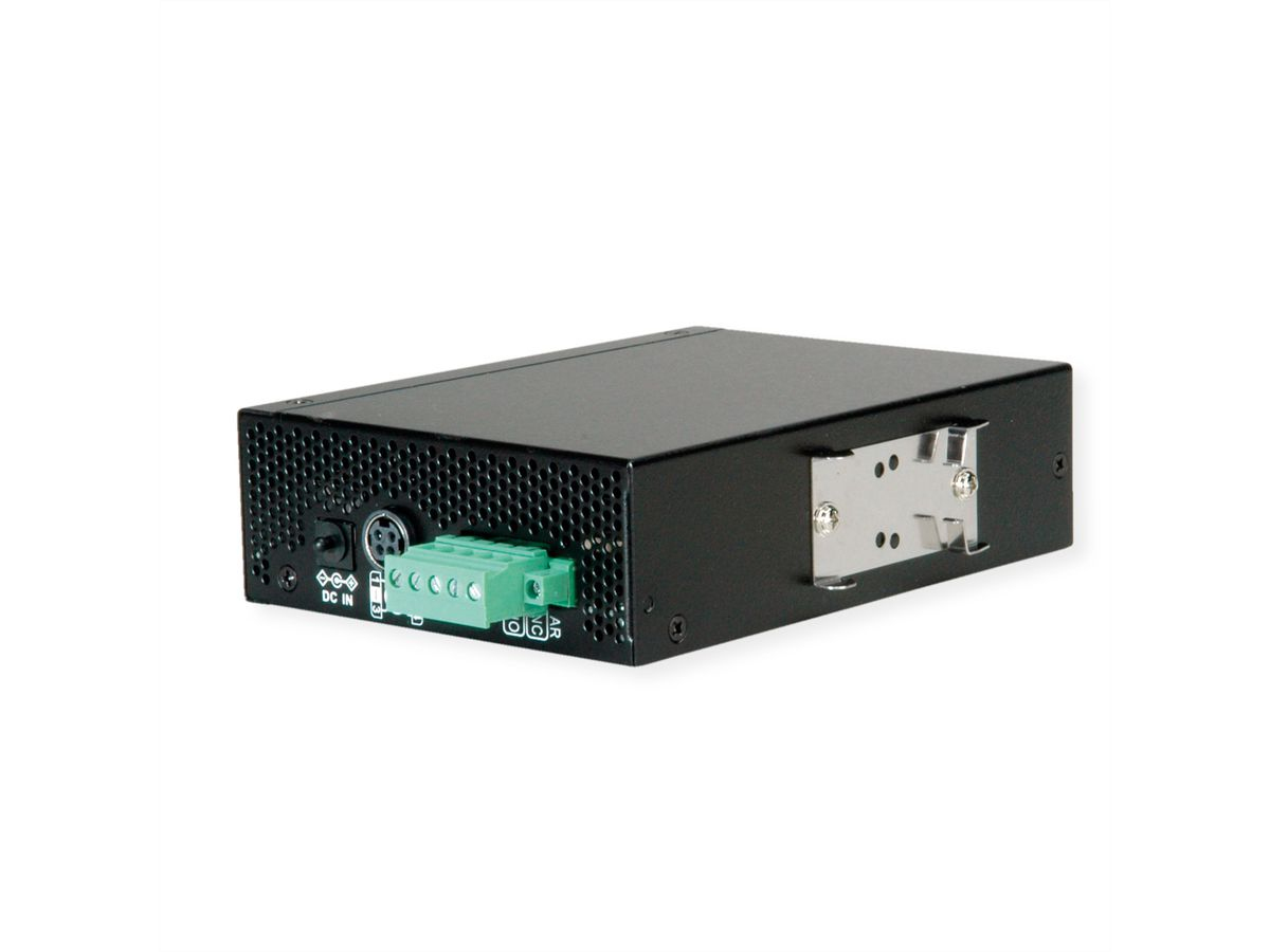 ROLINE Ind.Konv. Gigabit Eth. RJ45/LC mit PoE IEEE802.3af/at/bt - Converter - Glasfaser (LWL), Ansicht 3