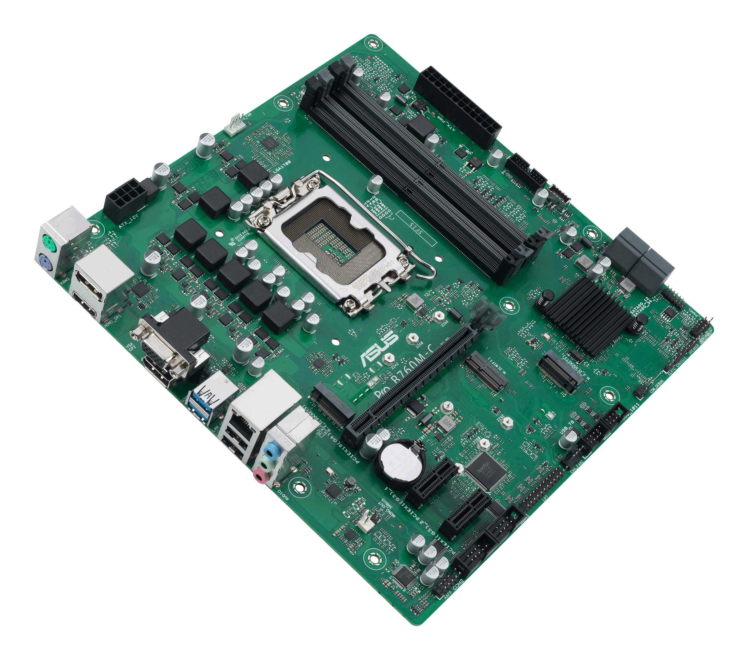 ASUS MB ASUS Intel 1700 PRO B760M-C-CSM - Micro/Mini/Flex-ATX - SATA, Ansicht 3